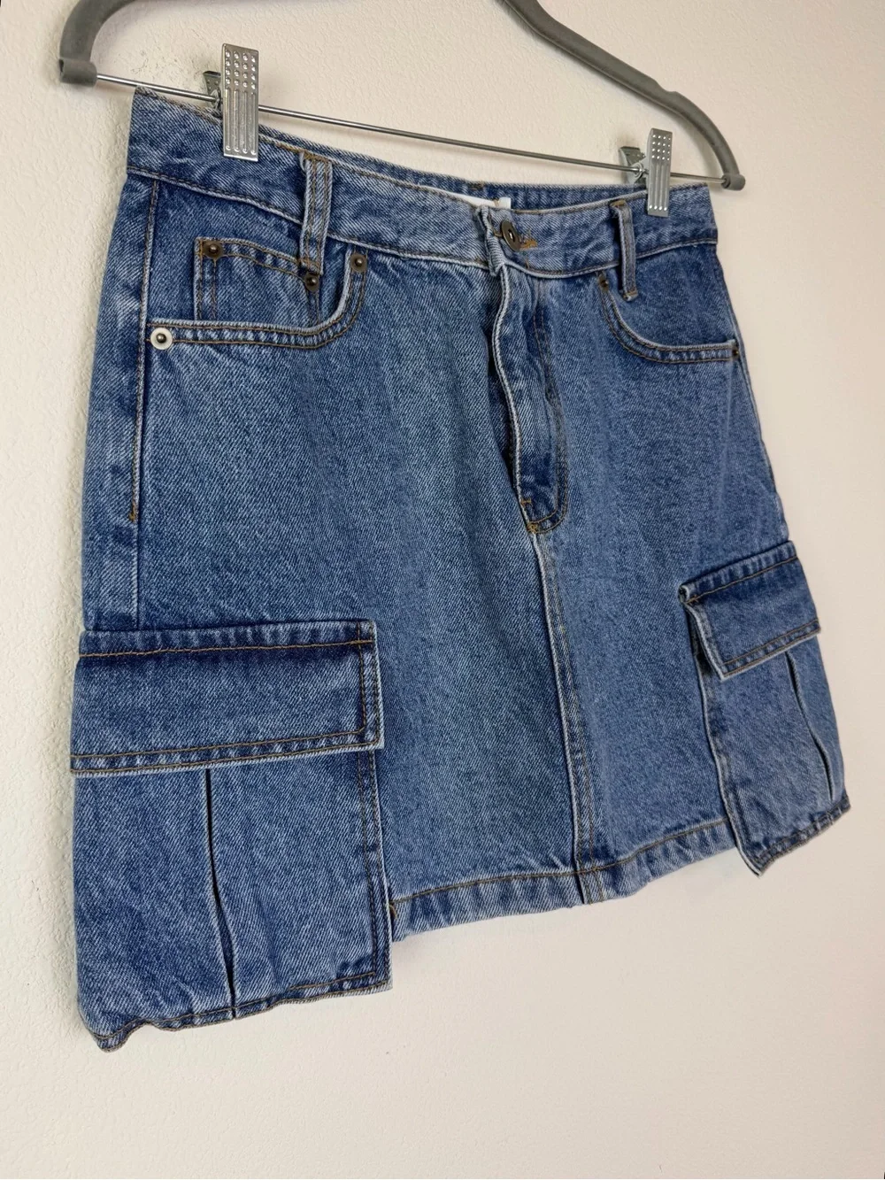 The Frankie Shop Taylor Denim Cargo Skirt Size Small